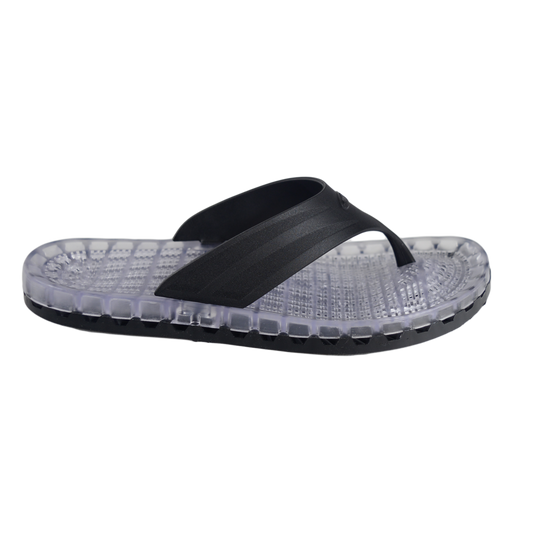 Ibiza - Clear Thong Sandal - Black