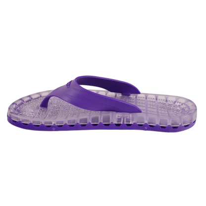 Ibiza - Clear Thong Sandal - Purple