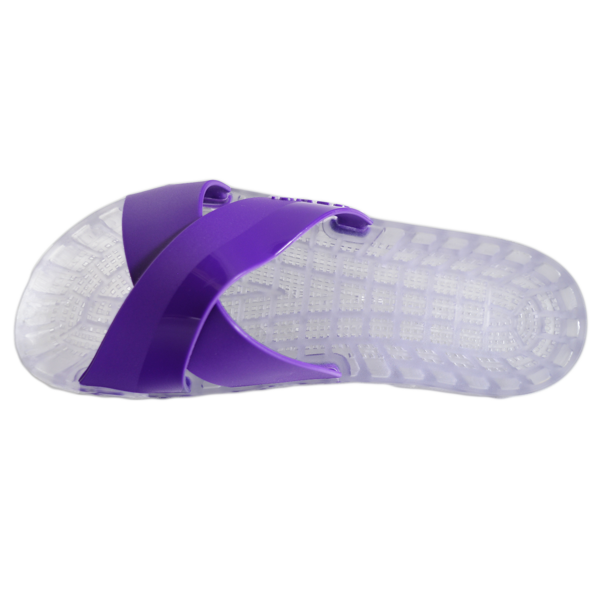 Amalfi - Clear Slide Sandal - Purple