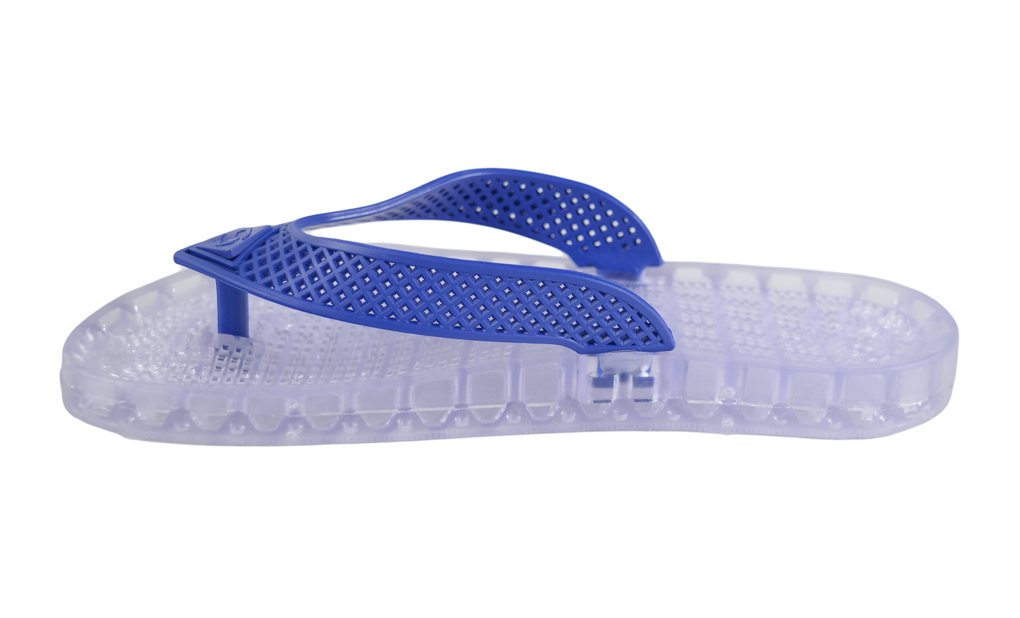 Wave - Clear Thong Sandal - Royal Blue